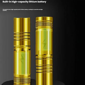 Mini Lanterna LED de Liga de Alumínio Portátil com Design de Bolso, Brilhante, Recarregável, Luz de Chaveiro com Luz Negra para EDC - Product Image 4