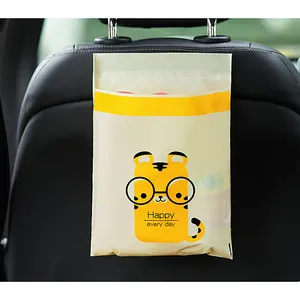 Compostable Customized Car biodegradable Plastic Vehicle Self-Adhesive Trash Bags With Logo