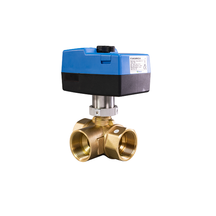 Factory price floating brass ball hydraulic modulating 2 way valve