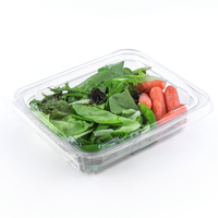 Récipient pour aliments secs de qualité alimentaire personnalisé d'approvisionnement d'usine 8 12 16 24 32oz boîte en plastique de fruits inviolable