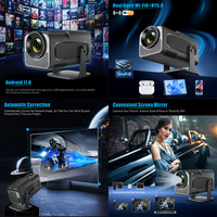 Vente en gros de projecteurs intelligents Android miniatures HY320 Full HD pour cinéma maison, projecteurs portables pour voyages en plein air, projecteur 4K HY320