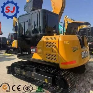 Excavadora de cadenas Sany SY75C de 7.5 toneladas, usada, 90% como nueva, con motor original, excavadora hidráulica Sany SY55 SY60 SY95 SY26 SY35, ¡Oferta! - Product Image 1