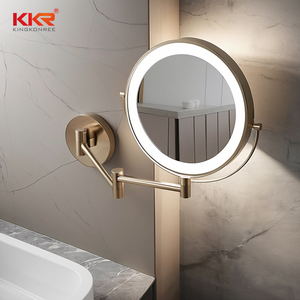 Design europeo LED illuminato a parete specchio per il trucco funzione Zoom mobile per 5 <span class=keywords><strong>stelle</strong></span> Hotel bagni - Product Image 1