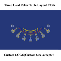 Tapis de table de poker personnalisé pour trois joueurs, qualité casino, 240 cm, 7 couleurs, pour salle de poker VIP de luxe, OEM, marque privée, sur mesure
