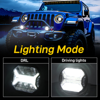 Luz de Trabajo LED de 5.75 Pulgadas con Certificación Emark, 9-36V, Lámpara Antiniebla Todoterreno, Luz Auxiliar de Conducción LED de 5.75'' para Jeep y Camioneta