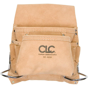 Sac à outils et clous <span class=keywords><strong>de</strong></span> <span class=keywords><strong>charpentier</strong></span> en daim professionnel personnalisé I823X 8 poches les anneaux <span class=keywords><strong>de</strong></span> marteau doubles en acier empêchent les rayures sur la poignée - Product Image 3