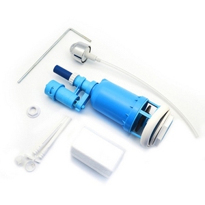 Conexión de válvula de descarga de 58 mm con entrada inferior para inodoro, con manguera y herramientas - Product Image 1