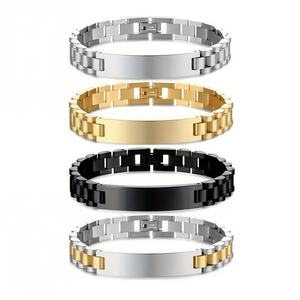 Pulsera para hombre, chapada en metal, pulsera grande grabada personalizada, 8.27-8.66 pulgadas <span class=keywords><strong>de</strong></span> largo - Product Image 6