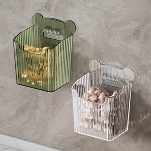 Cesta de Almacenamiento Rectangular de Acrílico para Cocina, Montada en la Pared, para Jengibre, Ajo y Cebollín, Sin Tapa, Transparente, Verde Crema - Product Image 2
