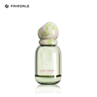 Flacon de parfum vide en verre rechargeable de luxe, design en forme de galet, 30 ml, 50 ml, 100 ml