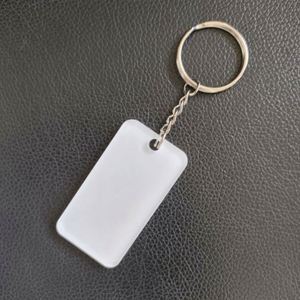 Thermal Transfer Acrylic Keychain Blanks-Recyclable Simple Design Single-Sided DIY <b>Key</b> <b>Rings</b> for <b>Custom</b> Logo Promotional Gifts - Product Image 2