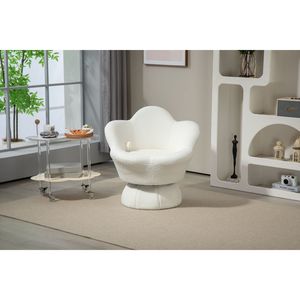 DB Fauteuil tournant à 360 degrés avec base robuste et large en métal ironique conçu pour les loisirs et le confort - Product Image 1
