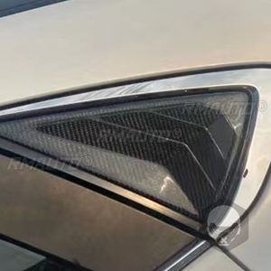 Cubierta de Ventana Trasera de Fibra de Carbono para Automóvil, Compatible con Mazda Artez Axela CX-4, Moldura de Ventilación Lateral - Product Image 5