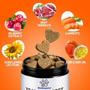 L'élimination rapide des taches de larmes de chien mâche de délicieuses friandises à mâcher pour petits et grands chiens suppléments de soins de santé pour animaux de compagnie - Product Image 2