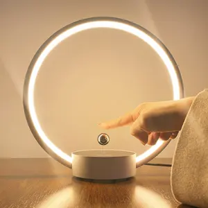 HCNT New Product Levitating Switch Table Lamp Circlo with RGB Color Night Light Floating LED Lamp Personalized Gifts for Women
