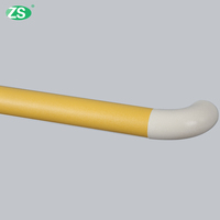 Rampe de protection murale moderne pour couloir médical d'hôpital avec cœur en alliage d'aluminium et rail de sécurité en PVC antibactérien