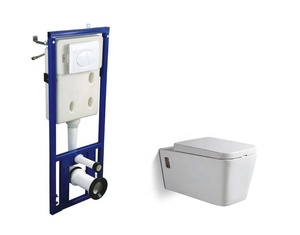 Nouvelle conception de sanitaires de salle de bain, toilettes murales suspendues, ensemble de sièges, toilettes murales en céramique à montage mural - Product Image 4
