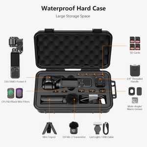 Amazear Portable EVA <b>Hard</b> <b>Case</b> Sturdy Resistant Protective <b>Case</b> for Pocket4, Action <b>Camera</b> Accessories - Product Image 2