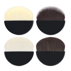 Paleta <span class=keywords><strong>de</strong></span> Rubor Semicircular Kabuki Premium para Viaje con Logotipo Personalizado y Brocha Individual para <span class=keywords><strong>Base</strong></span> <span class=keywords><strong>de</strong></span> <span class=keywords><strong>Maquillaje</strong></span> Facial - Product Image 4