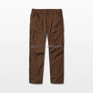 بنطلون رجالي تكتيكي مقاوم للماء من السوفت شيل، بنطلون رسمي شتوي للمشي لمسافات طويلة، خصر متوسط، متعدد الجيوب، مبطن بالصوف السميك للعمل - Product Image 3