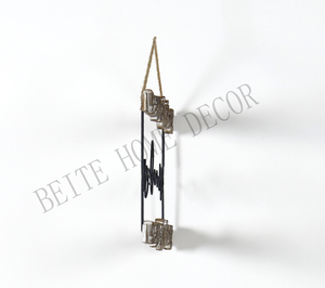 Décoration murale en métal avec dentelle de <span class=keywords><strong>bois</strong></span>, hématite rouge, à <span class=keywords><strong>suspendre</strong></span> - Product Image 2