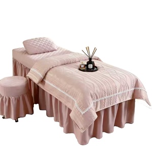 Four Piece Set of Cotton Beauty <b>Massage</b> <b>Bed</b> <b>Covers</b> for All Seasons Specifically Designed for Beauty <b>Beds</b> In Beauty Salons - Product Image 2