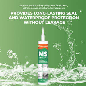 Mastic MS écologique et inodore <span class=keywords><strong>pour</strong></span> le <span class=keywords><strong>collage</strong></span> et l'étanchéité Pâte de <span class=keywords><strong>colle</strong></span> blanche en céramique transparente imperméable et résistante à la moisissure - Product Image 3