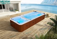 MEXDA 6M Piscine de massage en acrylique importée, spa de piscine extérieur, jacuzzi pour 6 personnes, WS-S06