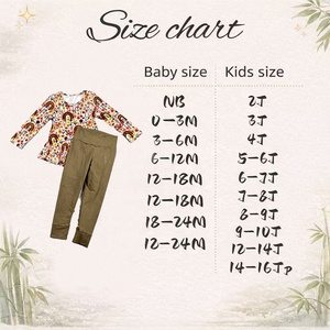 DH ODM Ropa Infantil Boho de Bambú al por Mayor, Conjunto de Túnica Peplum Floral y Leggings, Ropa de Juego Retro de Manga Larga con Arcoíris para Niñas - Product Image 2