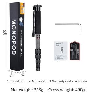 BEXIN-monopié extensible de fibra de carbono para cámara de vídeo Canon <span class=keywords><strong>Pentax</strong></span> dslr, monopié de viaje con 5 secciones telescópicas para caminar - Product Image 4