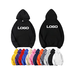 Sweatshirts imprimés avec logo personnalisé de qualité supérieure Motif solide brodé Col rond Hiver Coton Doublé Polaire Vente en gros - Product Image 1