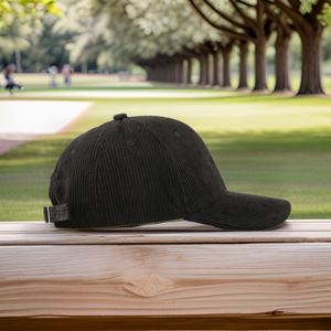 Gorra de Béisbol Unisex de Algodón Personalizable con su Logotipo, Gorra de 6 Paneles Lisa, Gorra de Pana Estilo Dad Hat - Product Image 6
