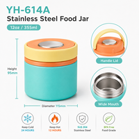 Nayad, boîte à lunch isotherme en acier inoxydable 304 de 12 oz, pour enfants, retour à l'école, anti-fuite, boîte à lunch thermique OEM