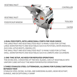 Máquina Eléctrica Cortadora <span class=keywords><strong>de</strong></span> <span class=keywords><strong>Coco</strong></span> y Tomate, Rebanadora <span class=keywords><strong>de</strong></span> <span class=keywords><strong>Coco</strong></span> y Vegetales, <span class=keywords><strong>de</strong></span> Acero Inoxidable 304 - Product Image 3