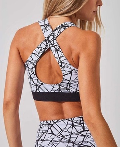 Soutien-gorge de Sport pour femmes, Look Sexy, personnalisé, imprimé, Fitness, entraînement, course à pied, Push Up, grande taille, nouvelle mode - Product Image 3
