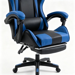 Sedia da Gaming E-Sports con Design Racing, Ergonomica, Schienale Alto, Poggiapiedi Allungabile Retrattile, Girevole per Internet Café - Product Image 6