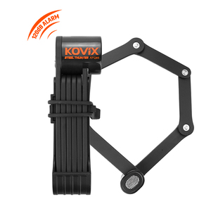 Verrouillage de vélo portable en acier au manganèse de haute qualité <span class=keywords><strong>Alarme</strong></span> de sécurité durable <span class=keywords><strong>avec</strong></span> fonction de pliage de clé pour motos et vélos - Product Image 3
