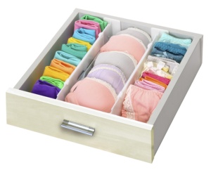 <span class=keywords><strong>Set</strong></span> di Organizzatori per Cassetti Bestseller, 2 Pezzi Multifunzione in Plastica Opaca per <span class=keywords><strong>Armadio</strong></span> e Soggiorno - Product Image 5