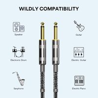 Özelleştirme performansı halk gitar bas kutusu 6.35 mikser ses hattına bağlı 6.5MM gürültü azaltma ses hattı