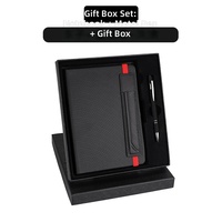 Ensembles de boîtes-cadeaux de cahier d'affaires de grande classe en vente chaude bloc-notes de réunion logo personnalisé
