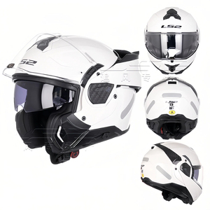 Casco de Motocicleta Modular LS2 FF910 ADVANT2 con Doble Visor Antivaho, Abatible 180 Grados y en Perfectas Condiciones - Product Image 2