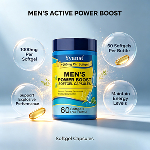 Complément alimentaire naturel Power Boost 1000mg en gélules molles pour hommes, 60 unités, pour soutenir l'entraînement et la vitalité quotidienne, améliore la vitalité physique masculine - Product Image 4