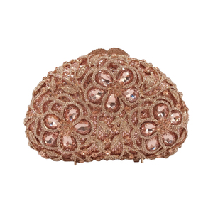 Bolso de Mano de Cristal Floral para Mujer, Estilo Vintage Chic, con Pedrería, Bolso de Noche de Lujo para Boda o Cóctel - Product Image 6