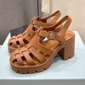 Sandalias de Plataforma con Tacón Ultra Alto para Mujer, Estilo Vintage, Punta Abierta, Antideslizantes, Impermeables, con Hebilla Ajustable, Ligeras e Informales - Product Image 3