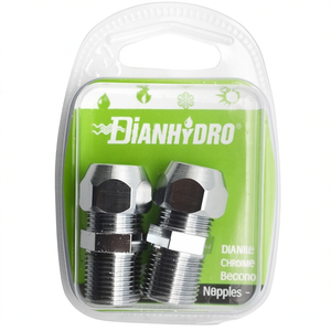 Boquillas Bicono Dianhydro Chrome 3/8x3/8 Diám. 10mm para Tubo, Blíster de 2 Unidades - Product Image 3