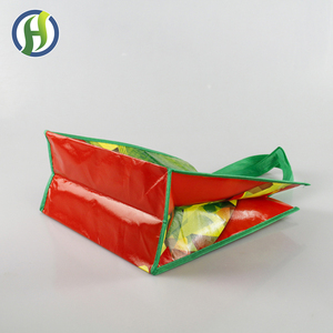 Sacs de courses réutilisables, sacs écologiques laminés non tissés, sacs fourre-tout en PP tissé avec logo personnalisé - Product Image 3