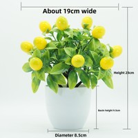 Pohon Lemon Buatan Realistis Ramah Lingkungan Tanaman Pot Buatan Tangan untuk Dekorasi Meja Dalam Ruangan dan Taman Luar Ruangan.
