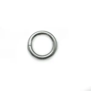 OR092019 — anneau rond en métal noir, anneaux métalliques pour fourrure, 1.25