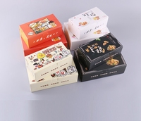 Boîte d'emballage pour hamburger/pizza/poulet frit/frites/frites Recycledfood Grade Eco-friendly Take Away Food Paper Box