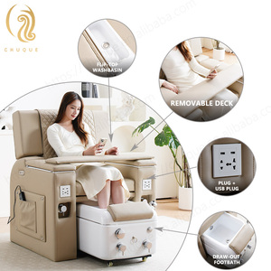 Sillón de Masaje Eléctrico para Pedicura Chuque con Función de Surf Ligero, Sillón de Salón de Belleza para Pedicura - Product Image 2